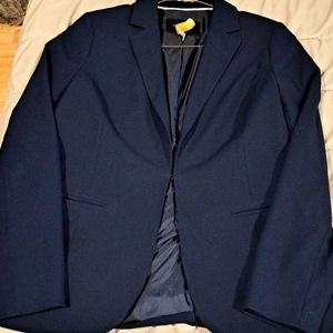 Banana Republic Factory Blazer Jacket Size 4 Navy Blue